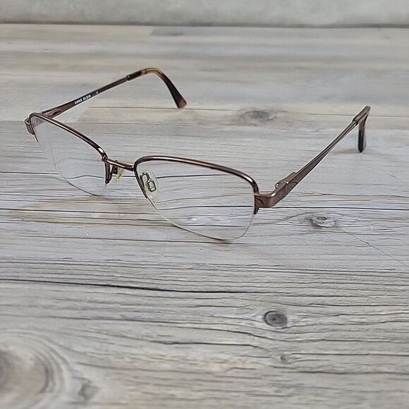 Anne Klein AK5065‎ (208 )Mocha Eyeglasses 51-17-140 FRAMES ONLY - Picture 1 of 13